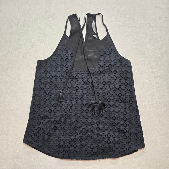 Athleta Tops - Athleta Black Eyelet Racerback Tank Top Boho‎ Activewear Women’s M